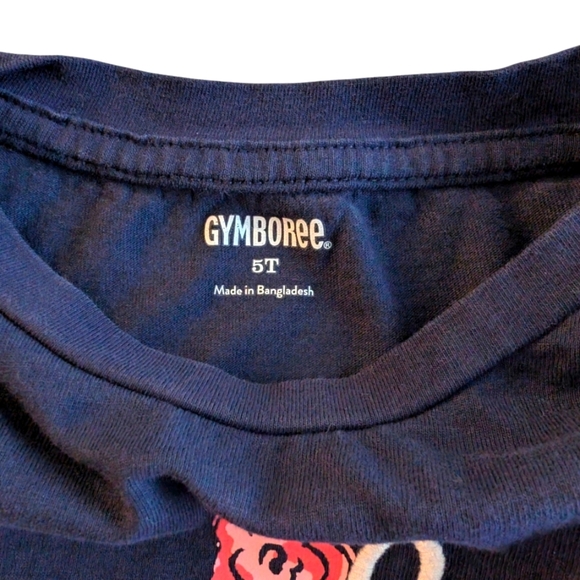 Gymboree Navy Blue Smile Big Gids Top Cotton Sizes 5T - Picture 4 of 5